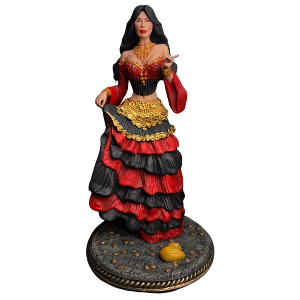 Pomba Gira Sete Saias 3 (R) (P/V) 25 cm - Umbanda Candomble